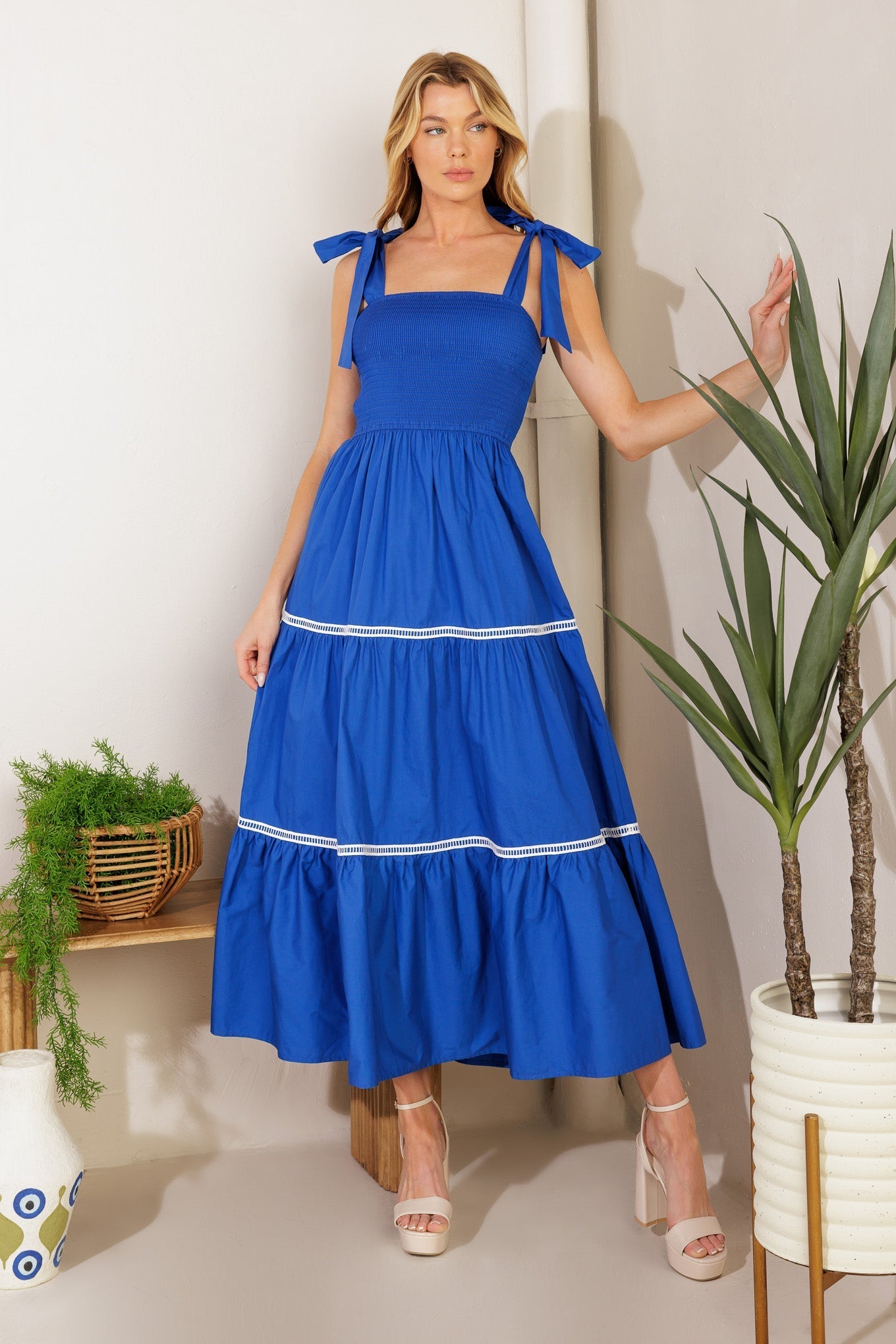 BETTER THAN EVER POPLIN MIDI DRESS Flying Tomato